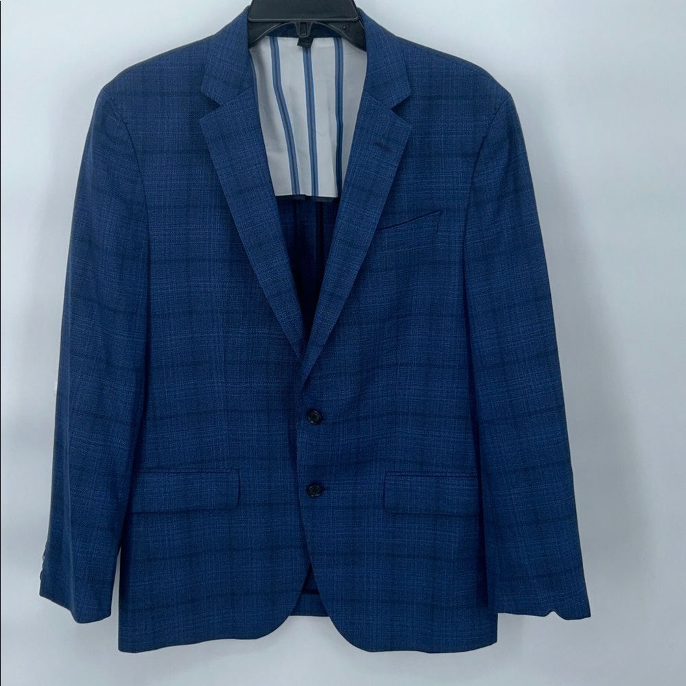 Hugo Boss Guabello Super 120 Blue Wool Blazer Sport Coat 40S Mens - Picture 3 of 12